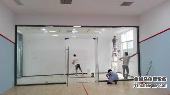 壁球館施工現(xiàn)場(chǎng)